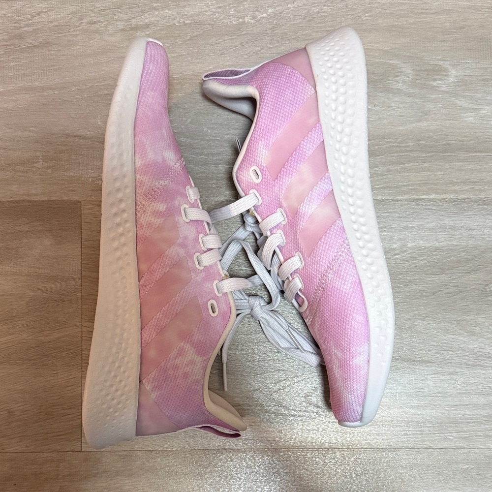 Adidas Pink Cloudfoam Super Athletic Shoes